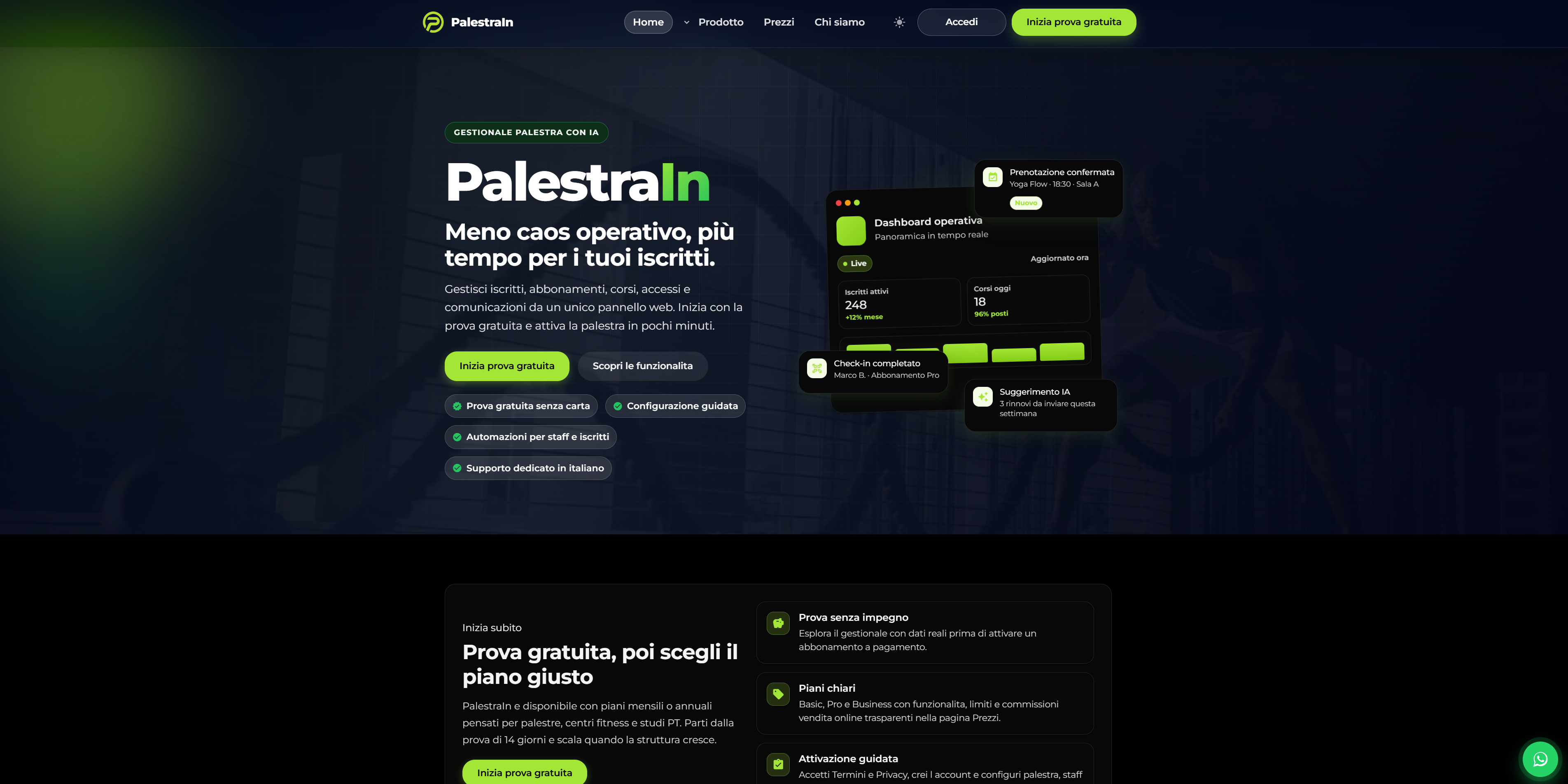 Anteprima sito web PalestraIn