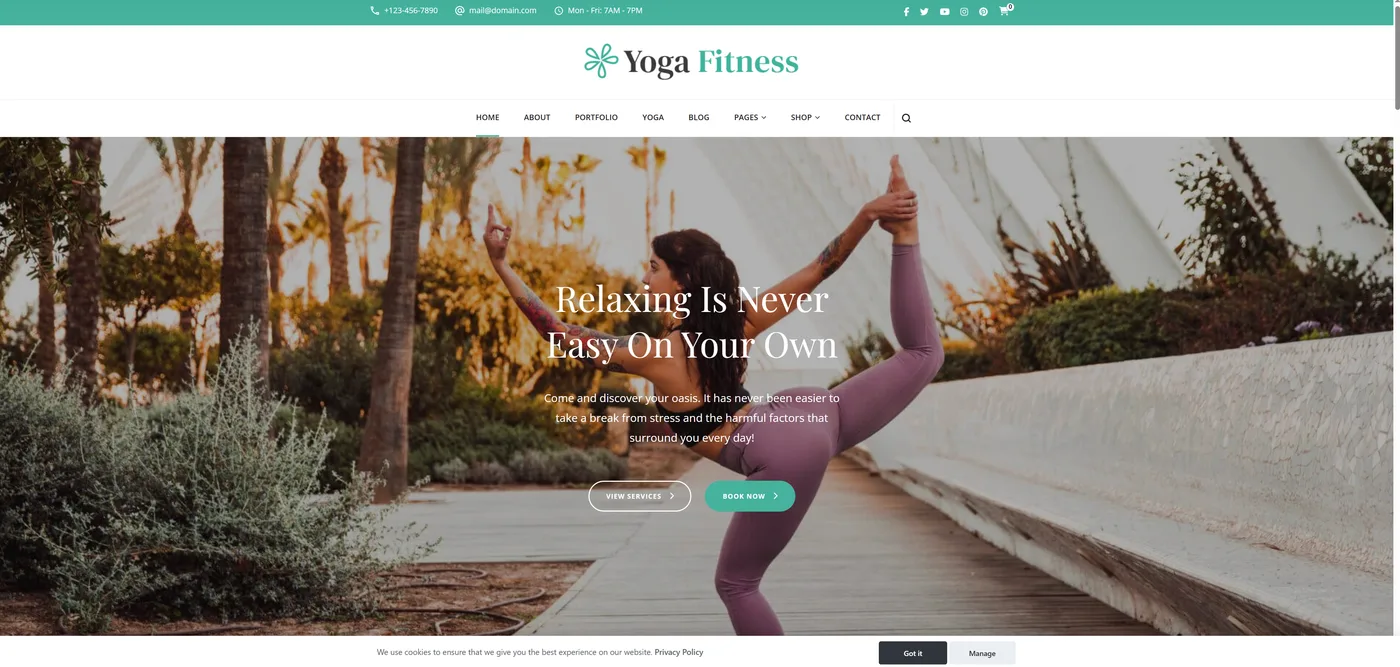 Sito per Studio Yoga